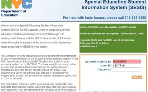 Sesis Login Portal and Reset Password at sesis.nycenet.edu - TechBar