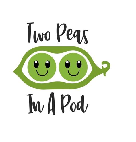 Two Peas in a Pod. SVG PNG JPEG | Etsy