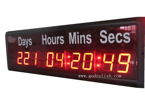 1.8'' LED Digital wall Clock Countdown Timer count down/up day display | eBay