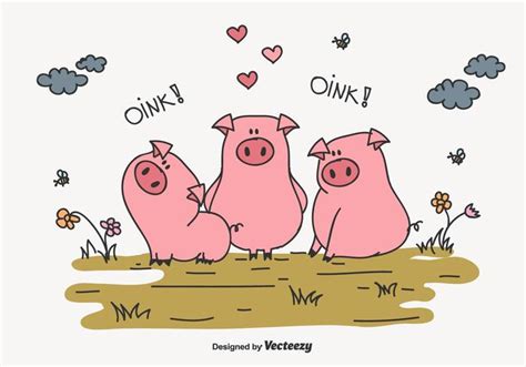 Three Little Pigs Vector Illustration 172027 Vector Art at Vecteezy