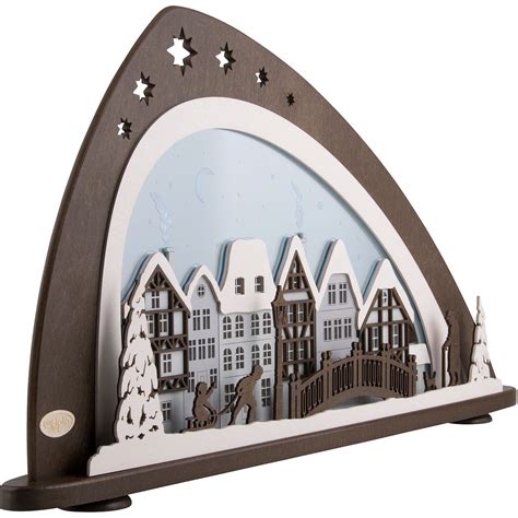 Candle Arch -“Winter in the Old Town” (66×33,8 cm/26×13.3in) by Weigla ...