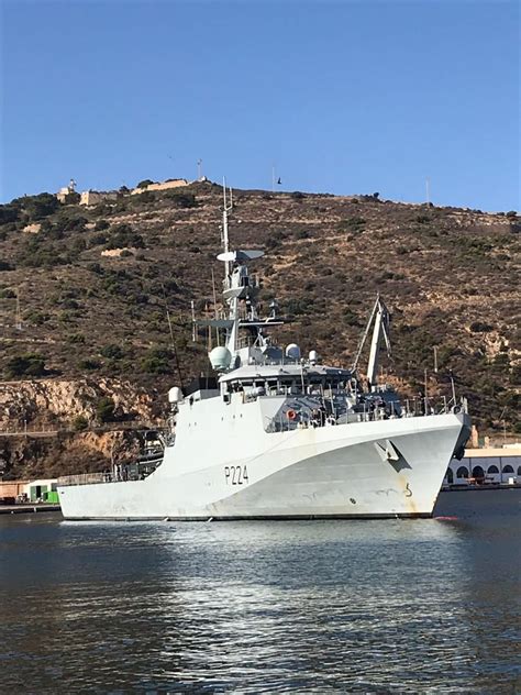 HMS TRENT arrives in Cartagena after three months operating in North ...