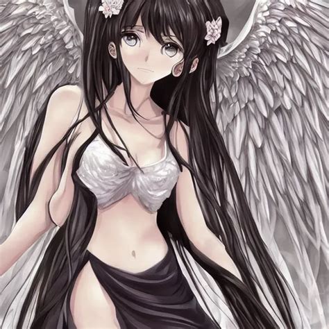 full - body manga angel, upper body highly detailed | Stable Diffusion