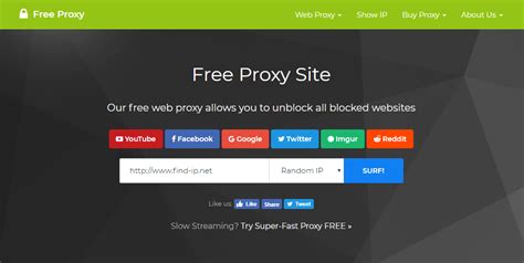 Free Proxy Site - Access any website any time anywhere