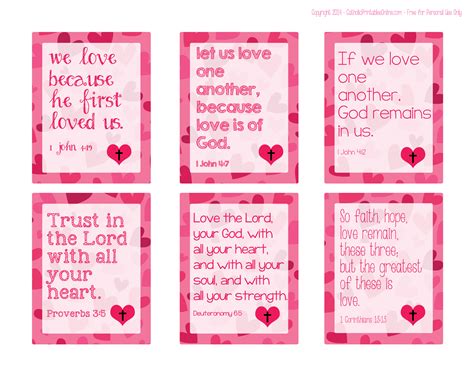 Printable Christian Valentine Cards - Printable Word Searches