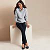 Women's Starfish Slim Leg Stretch Jersey Trousers | Lands' End