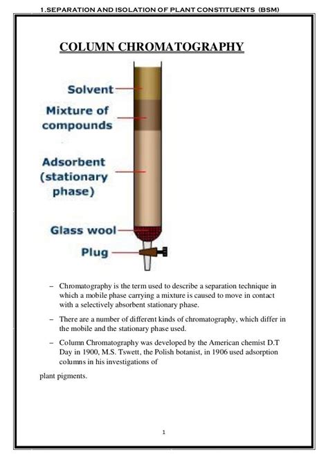 1.column chromatography