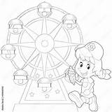 Cartoon Child  coloring Page Illustration Stock Adobe sketch template