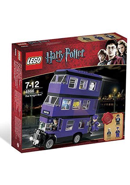 the lego harry potter bus is shown in its box, and it's purple