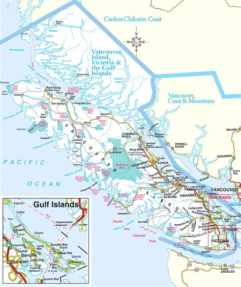 Detailed Map of Vancouver Island