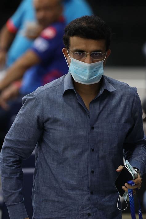 Sourav Ganguly arrives for an IPL 2021 match | ESPNcricinfo.com