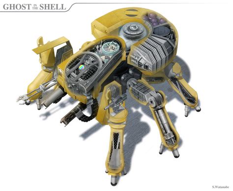 Spider tank in The Ghost In The Shell by ShingoWatanabe on DeviantArt