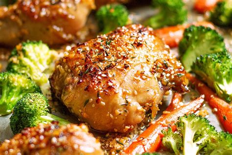 Honey Garlic Chicken and Veggies Recipe — Eatwell101