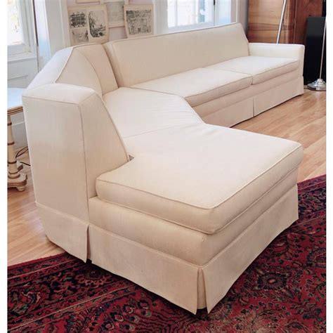 Mid Century Modern Cream Sectional Sofa | Chairish