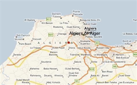 Alger Map - Algeria