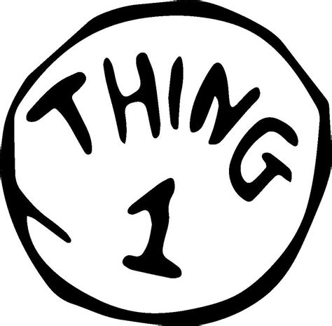 Thing 1 SVG - Etsy