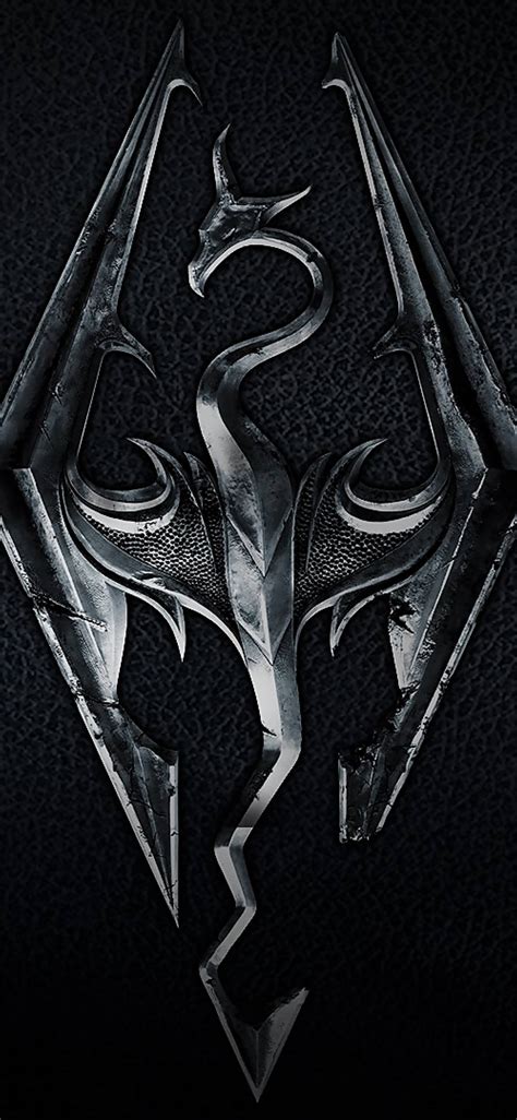 Download Skyrim 4K The Elder Scrolls V Logo Wallpaper | Wallpapers.com