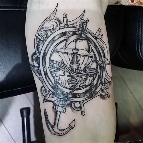 95+ Best Pirate Ship Tattoo Designs & Meanings - (2019)