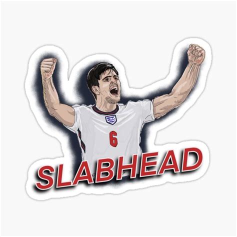 "Harry Maguire Slabhead " Sticker for Sale by thebcarts | Redbubble