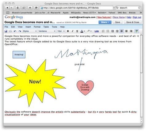 Google Docs gets drawing feature « martinopia.com