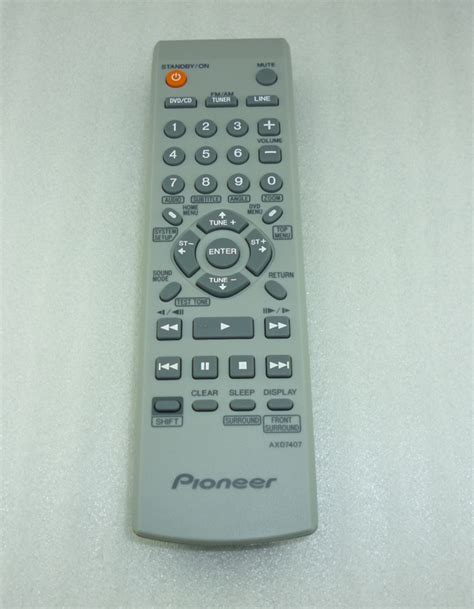 pioneer pioneer home theater XV-DV131 XV-DV232T AXD7407 remote control