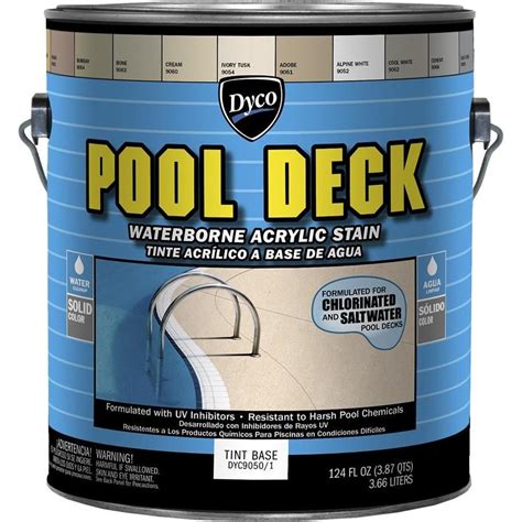 Matte Water-Based Pool Paint | Painted pool deck, Pool paint, Stained concrete