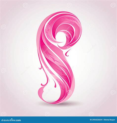 Pink Ribbon a Symbol of Hope and Strength Stock Illustration ...