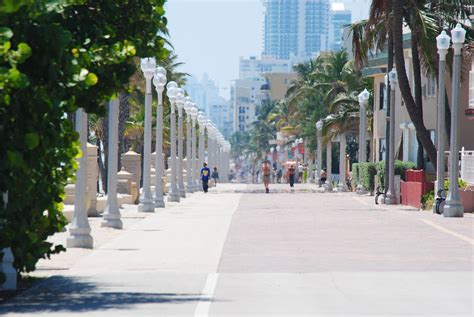 View of the Boardwalk at Hollywood beach, Fl. | Hollywood beach, Spring getaway, Favorite places