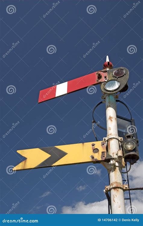 Old railway signal stock photo. Image of disused, railways - 14706142