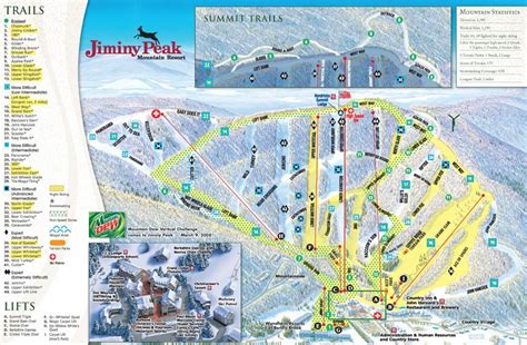 Jiminy Peak Resort Trail Map • Piste Map • Panoramic Mountain Map