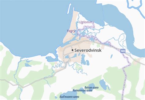 MICHELIN Severodvinsk map - ViaMichelin