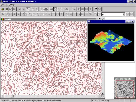 Topographic Map Color Key