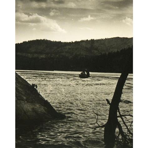 Vintage Lake Scene Photograph, C. 1950 | Chairish