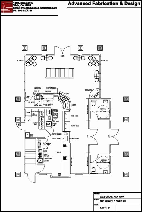 Simple Cafeteria Plan Template Inspirational Autocad Simple and Class ...