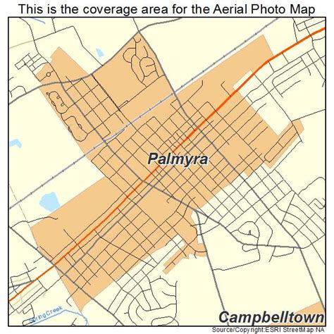 Aerial Photography Map of Palmyra, PA Pennsylvania