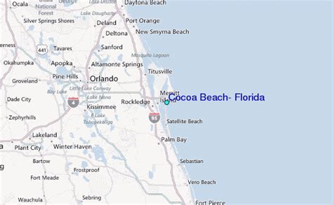 Map Of Cocoa Beach Florida Area | Florida Map 2018