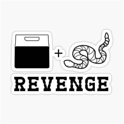 "Revenge" Sticker by pfunkyo | Redbubble