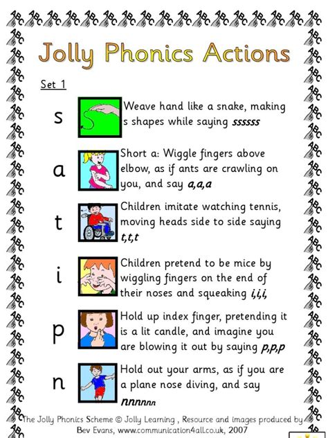 action sheet | Jolly phonics, Phonics, Phonics flashcards