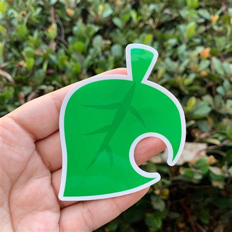 Leaf Animal Crossing Vinyl Sticker / New Horizons / ACNH / | Etsy