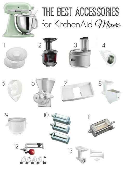 Best Accessories for KitchenAid Mixers | Herramientas de cocina, Equipos de cocina, Kitchen aid ...