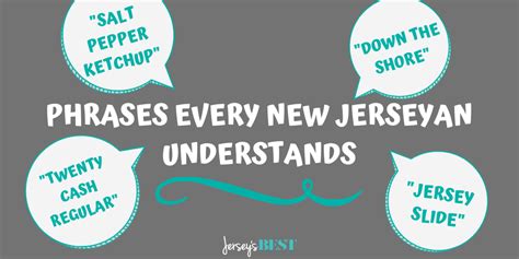 new jersey accent words list