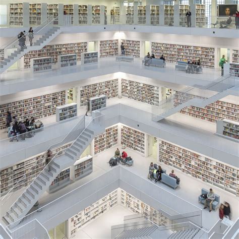 Photographs of Stuttgart Library, Designed by Architect Eun Young Yi