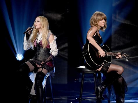 MADONNA and TAYLOR SWIFT Performs at iHeartRadio Music Awards - HawtCelebs