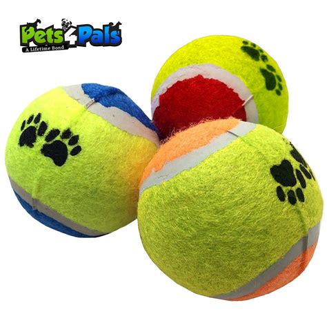 Pets4Pals Tennis Balls for Dogs Toy Ball Pet Toys Small Medium Dog Set ...