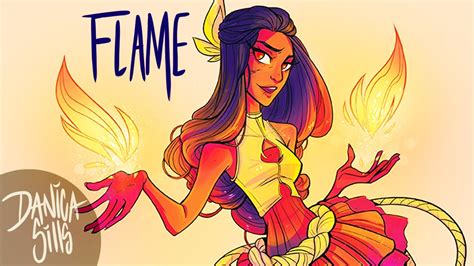 Draw Everyday Challenge | Magical Girl "Flame" | Digital Drawing - YouTube