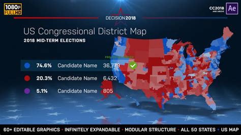 2022 Midterm Election Map | State Congressional Districts, After ...