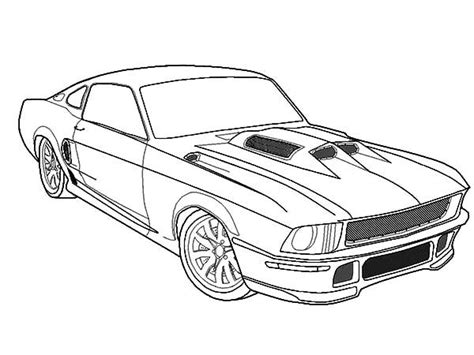 Fast Car Mustang Coloring Pages : Best Place to Color | Cars coloring ...