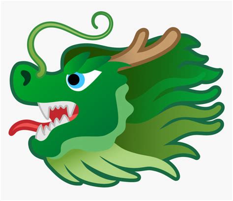 Dragon Face Icon - Dragon Head Emoji, HD Png Download - kindpng