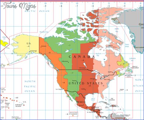 New York Time Zone Map - ToursMaps.com