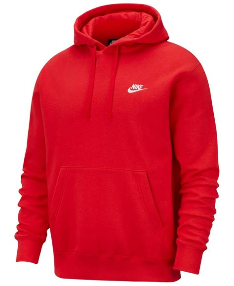 Nike Men's Sportswear Club Fleece Pullover Hoodie & Reviews - All ...